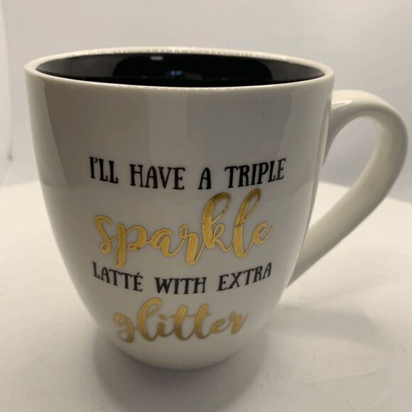 Mary Square "Sparkle with Coffee" Mug - Picture 1 of 7